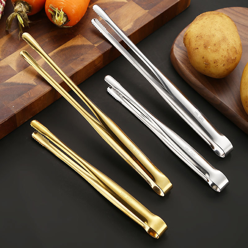 Home Cooking Help - 2Pcs Kitchen Tongs Stainless Steel Barbecue
