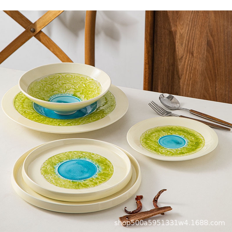 Home Cooking Dishes - Ceramic Cooking Dishes Restaurant Circular Pasta