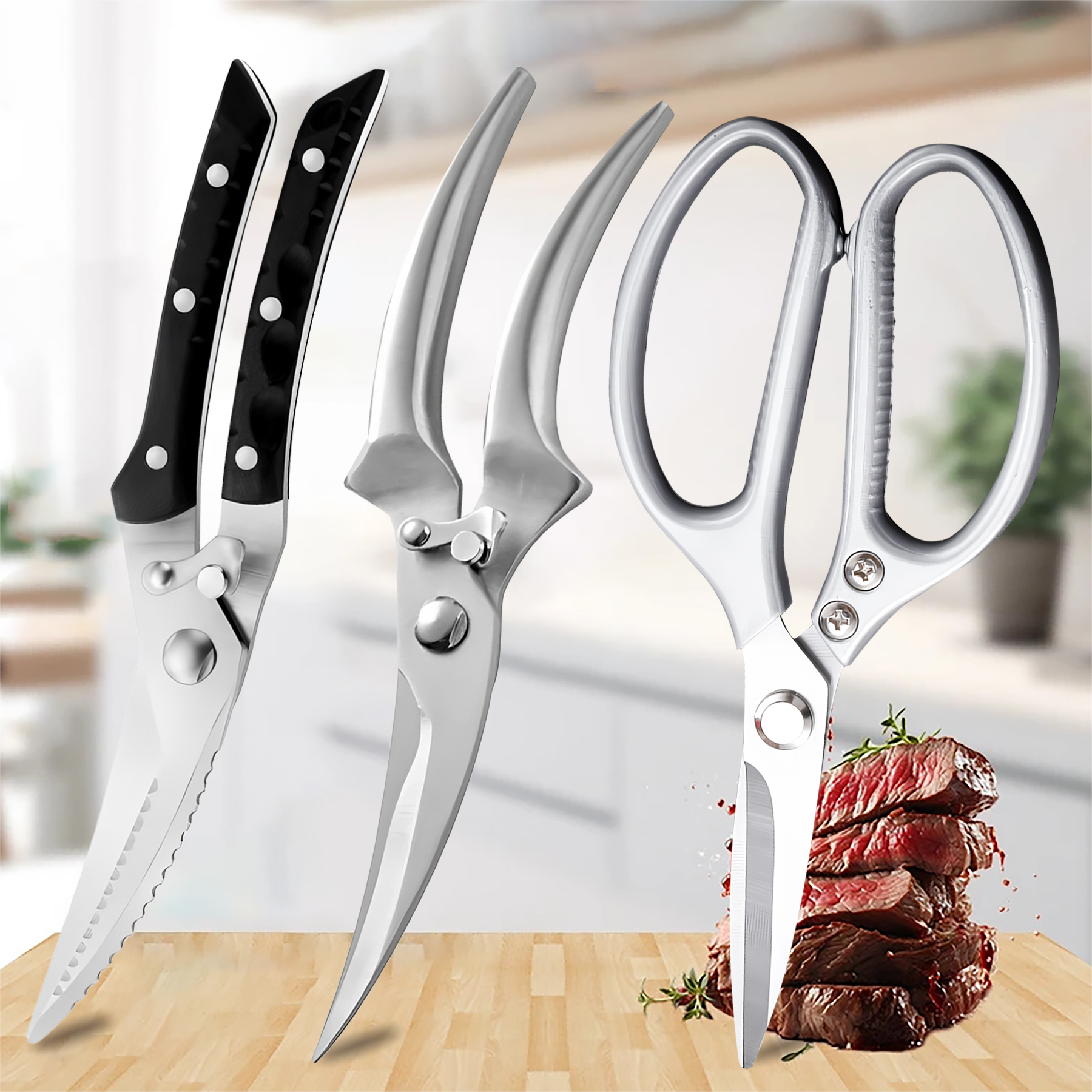 Home Cooking Help - 1PC，Multi-Functional Kitchen Scissors Chicken Bone Scissors