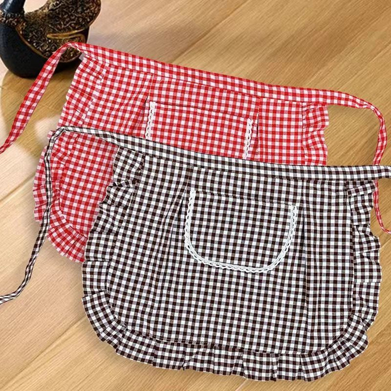 Half Waist Square Check Apron  - Home Cooking On recensie en prijs