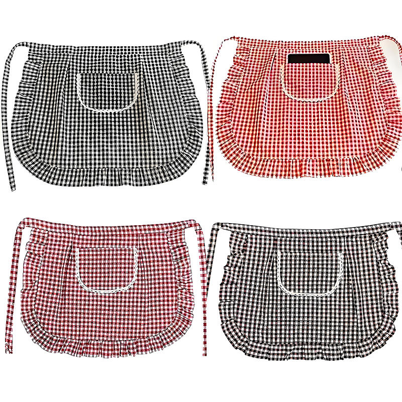 Half Waist Square Check Apron  - Home Cooking On recensie en prijs