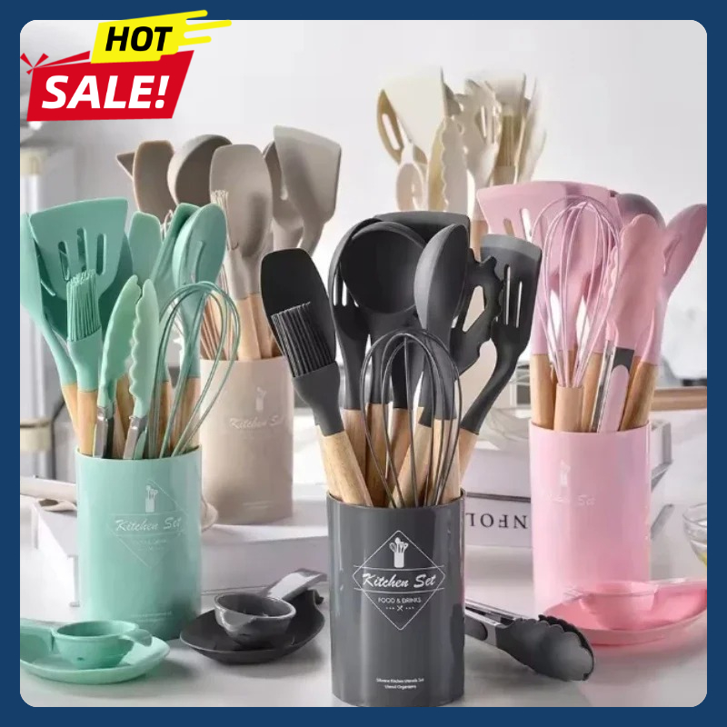 12Pcs Silicone Utensils Set No - Home Cooking Cookbook recensie en prijs