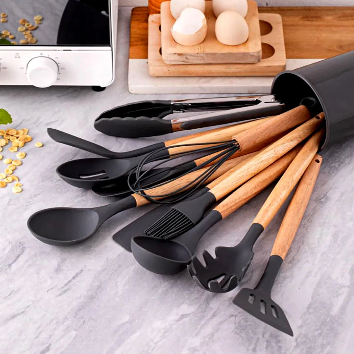 12Pcs Silicone Utensils Set No - Home Cooking Cookbook recensie en prijs