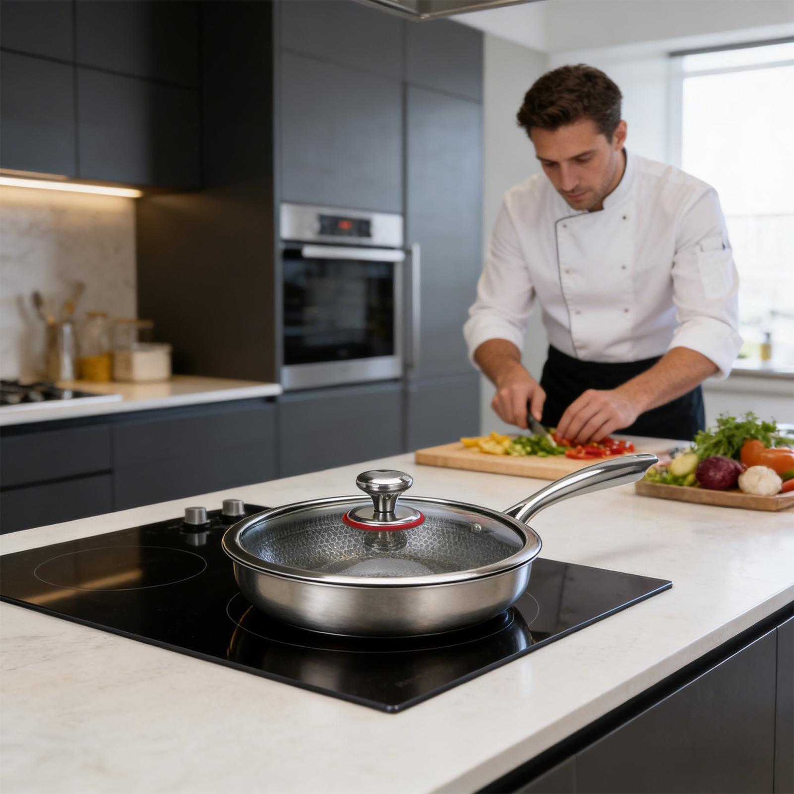 Titanium Cooking Pan Non-Stick - Home Cooking Meal recensie en prijs