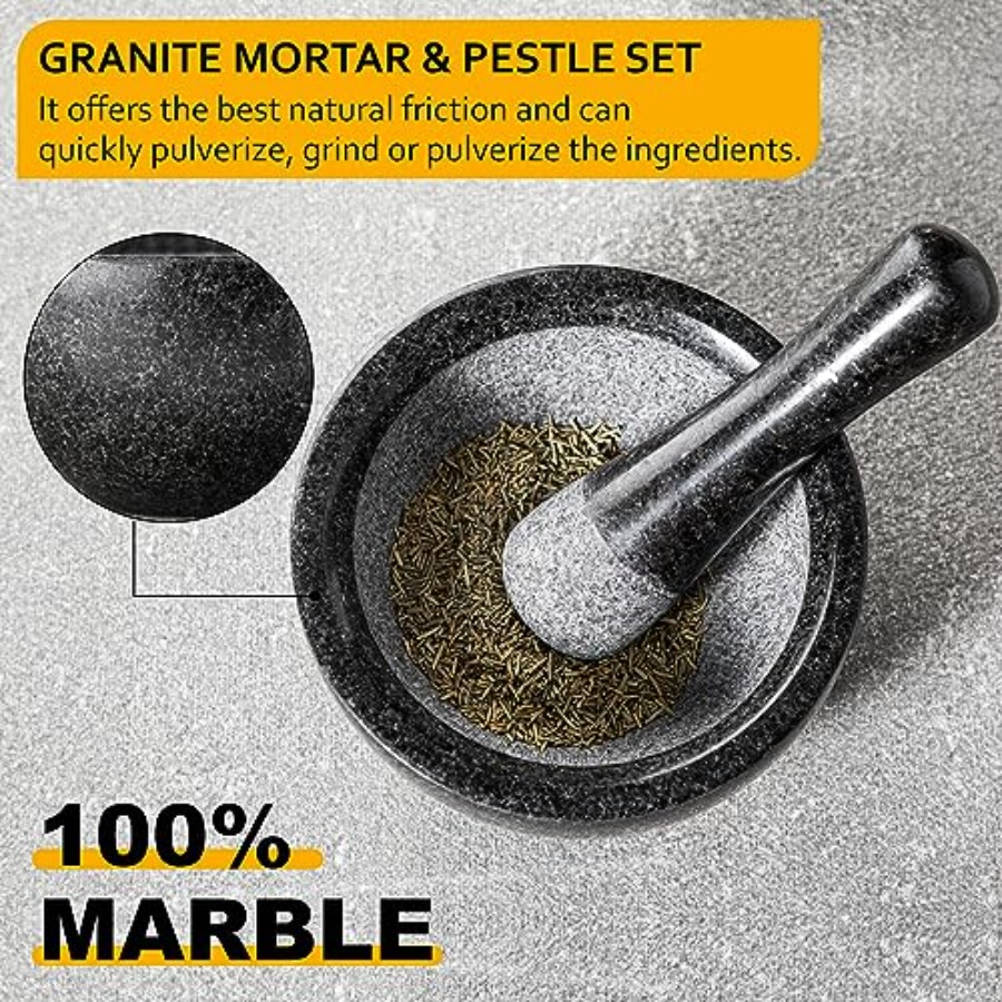Velaze Large Mortar and Pestle - Mortar Pestle Granite recensie en prijs