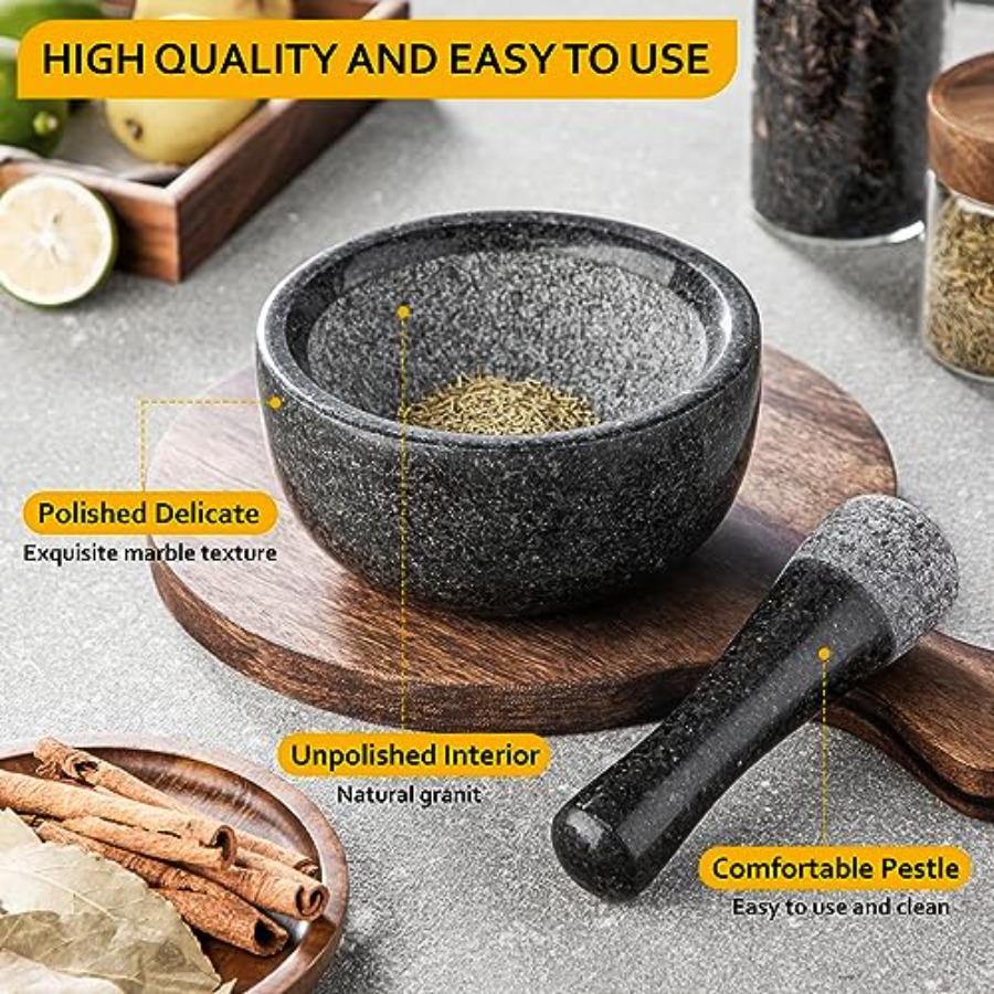 Velaze Large Mortar and Pestle - Mortar Pestle Granite recensie en prijs