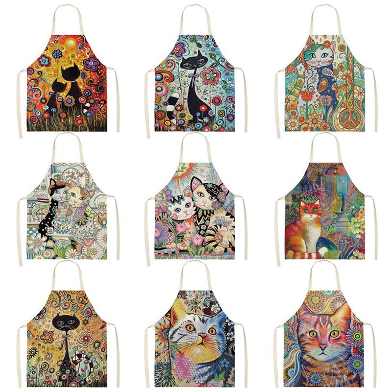 Flower Kitchen Cooking Apron C - Home Cooking For Cats recensie en prijs
