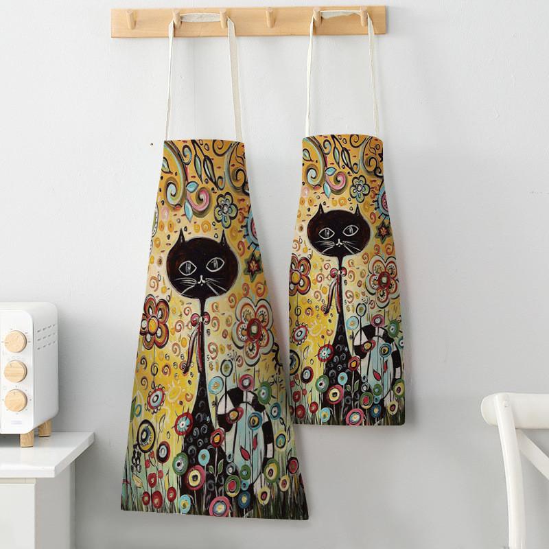 Flower Kitchen Cooking Apron C - Home Cooking For Cats recensie en prijs