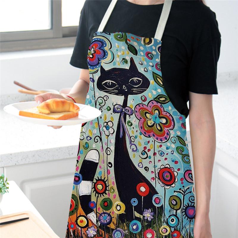 Flower Kitchen Cooking Apron C - Home Cooking For Cats recensie en prijs