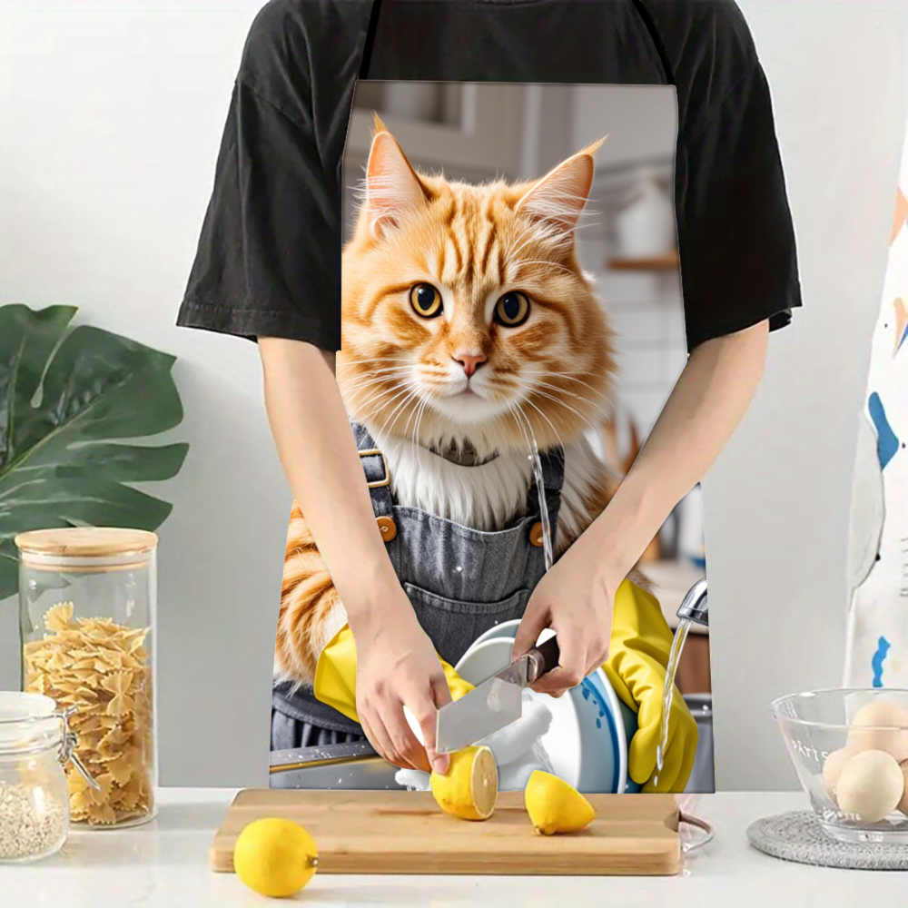 Cat Washing Dishes Apron Kitch - Home Cooking For Cats recensie en prijs