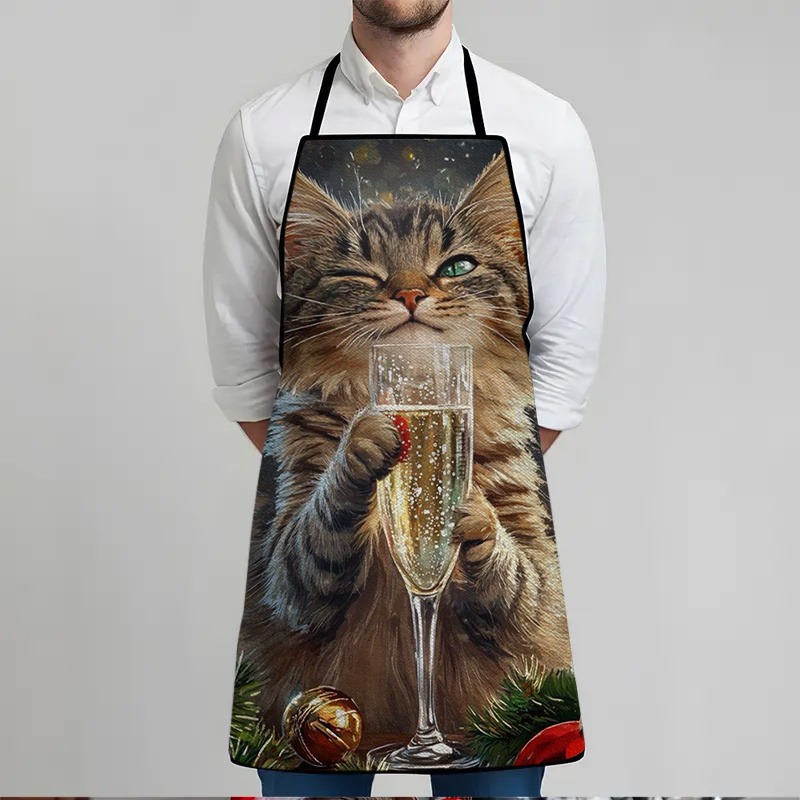 A Cat-Themed Printed Apron, St - Home Cooking For Cats recensie en prijs
