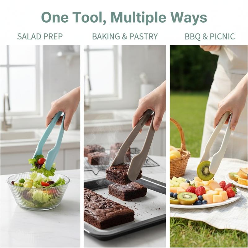 3pcs Plastics Food Tongs NonSl - Home Cooking Help recensie en prijs