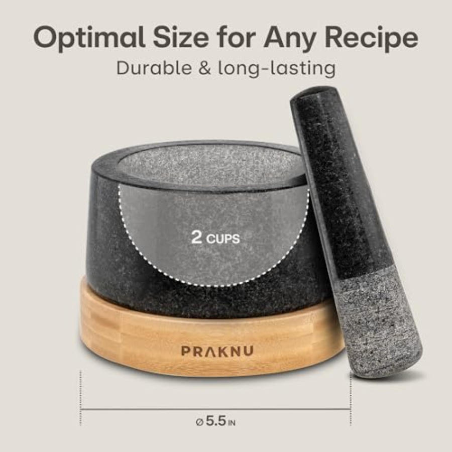 Large 2 Cup Mortar and Pestle  - Mortar Pestle Granite recensie en prijs