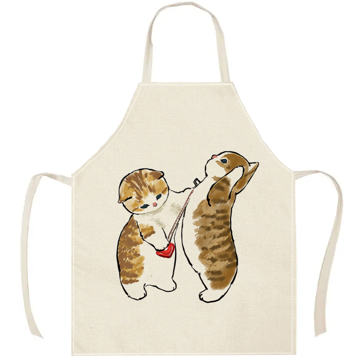 1pc Cute Cats Playing Apron Li - Home Cooking For Cats recensie en prijs