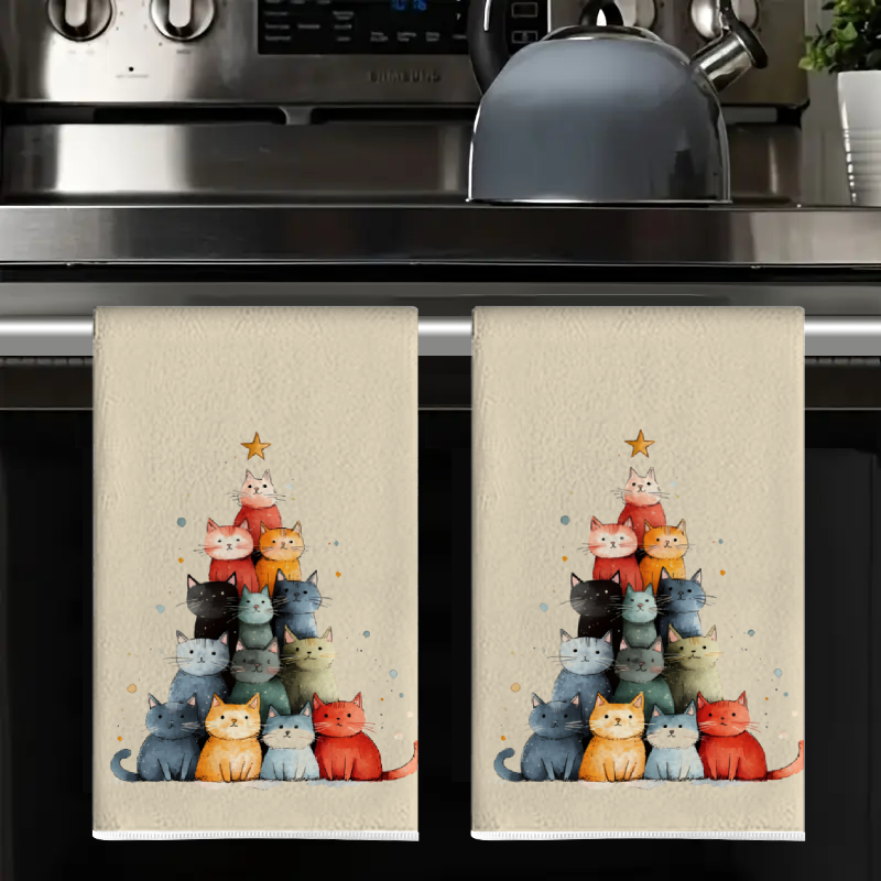 2Pcs, Cute Cat-Themed Kitchen  - Home Cooking For Cats recensie en prijs