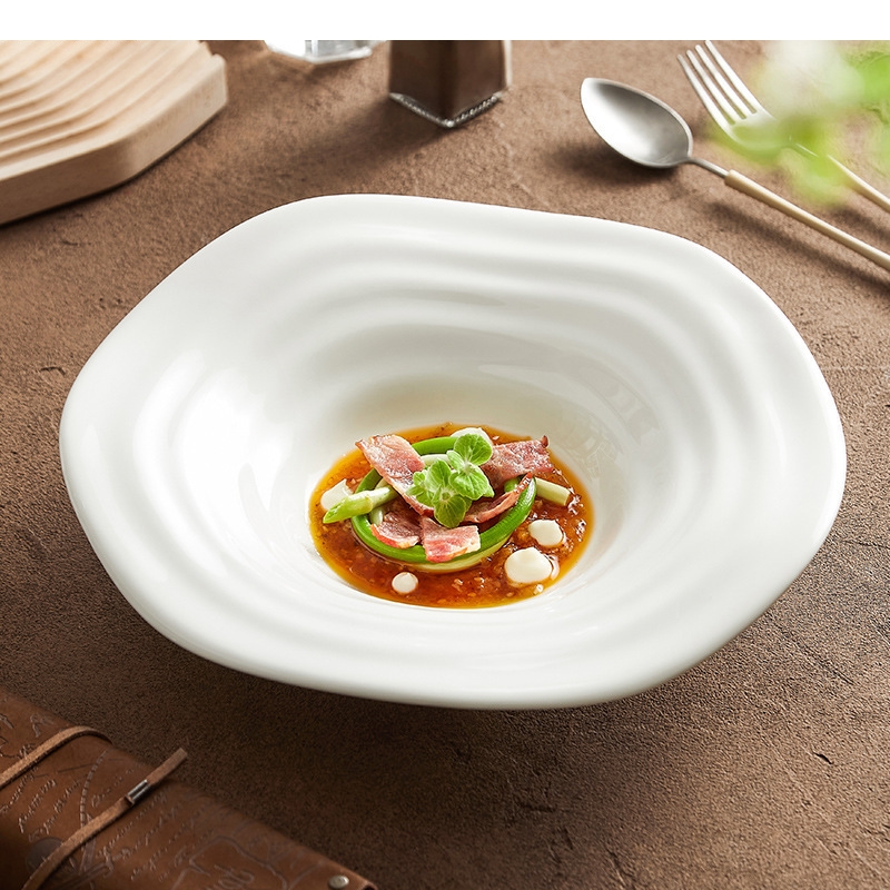Irregular Shaped White Salad P - Home Cooking Dishes recensie en prijs