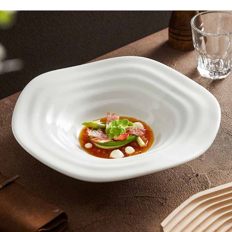 Irregular Shaped White Salad P - Home Cooking Dishes recensie en prijs