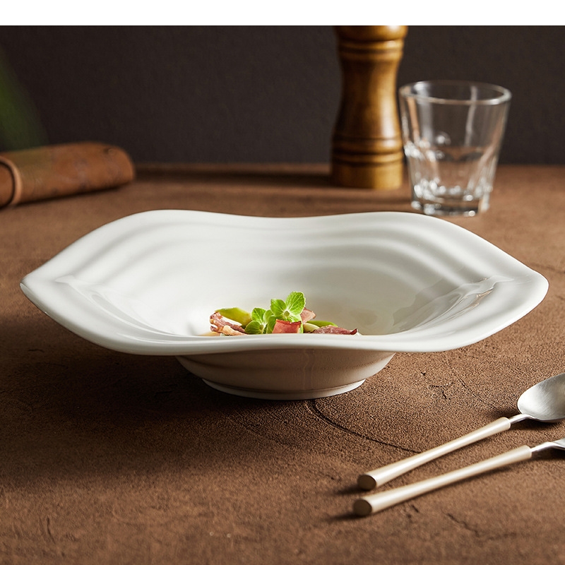 Irregular Shaped White Salad P - Home Cooking Dishes recensie en prijs