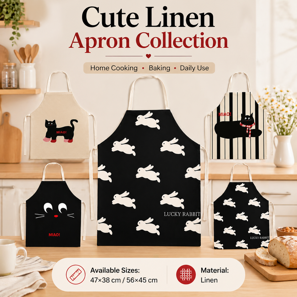 Cute Black Cat White Rabbit Li - Home Cooking For Cats recensie en prijs