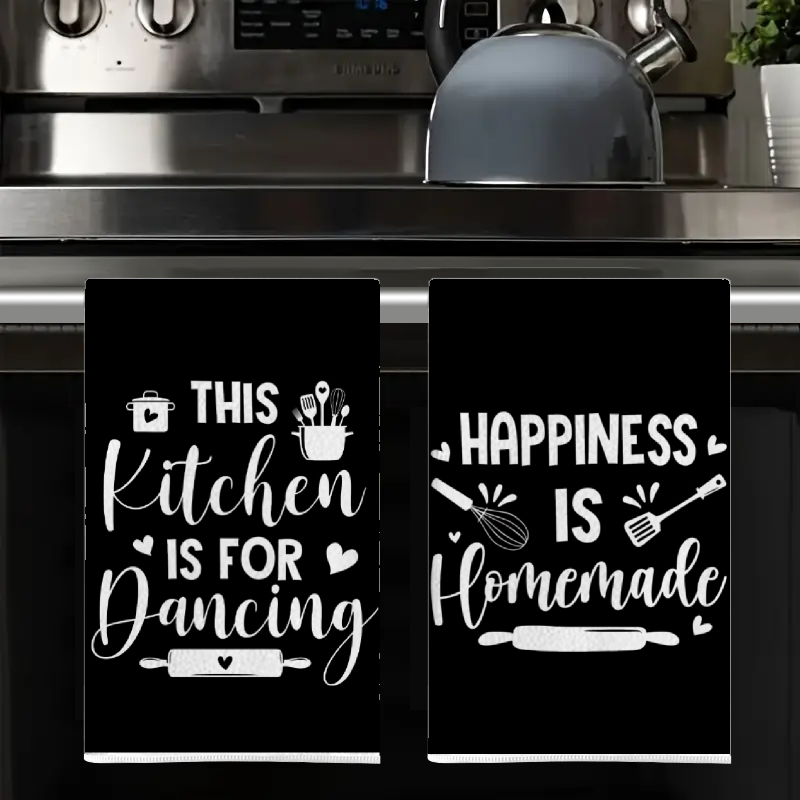 2Pcs, Kitchen Towels with Fun  - Home Cooking On recensie en prijs