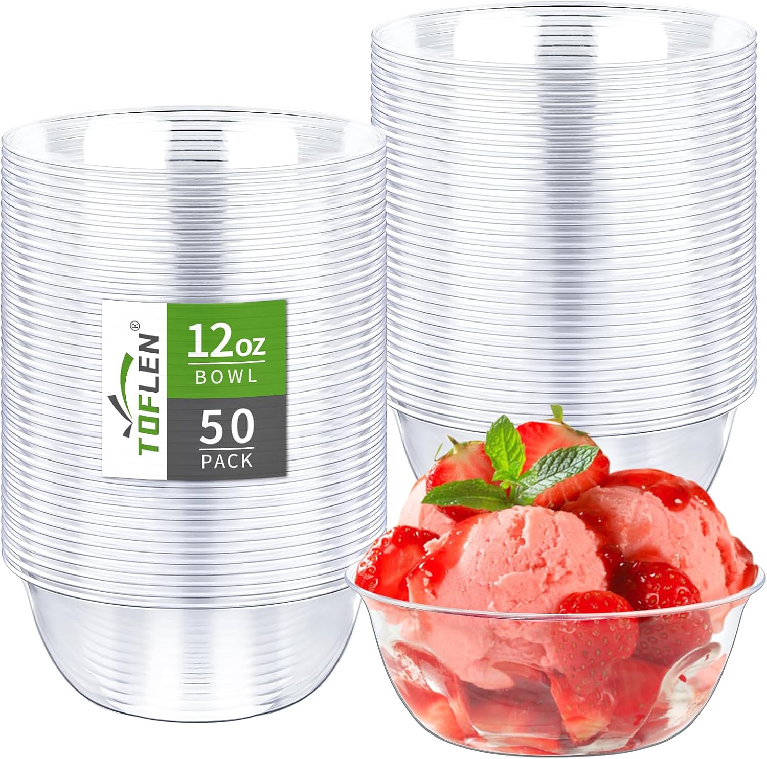 12 oz Clear Plastic Bowls, 50  - Home Cooking Dishes recensie en prijs