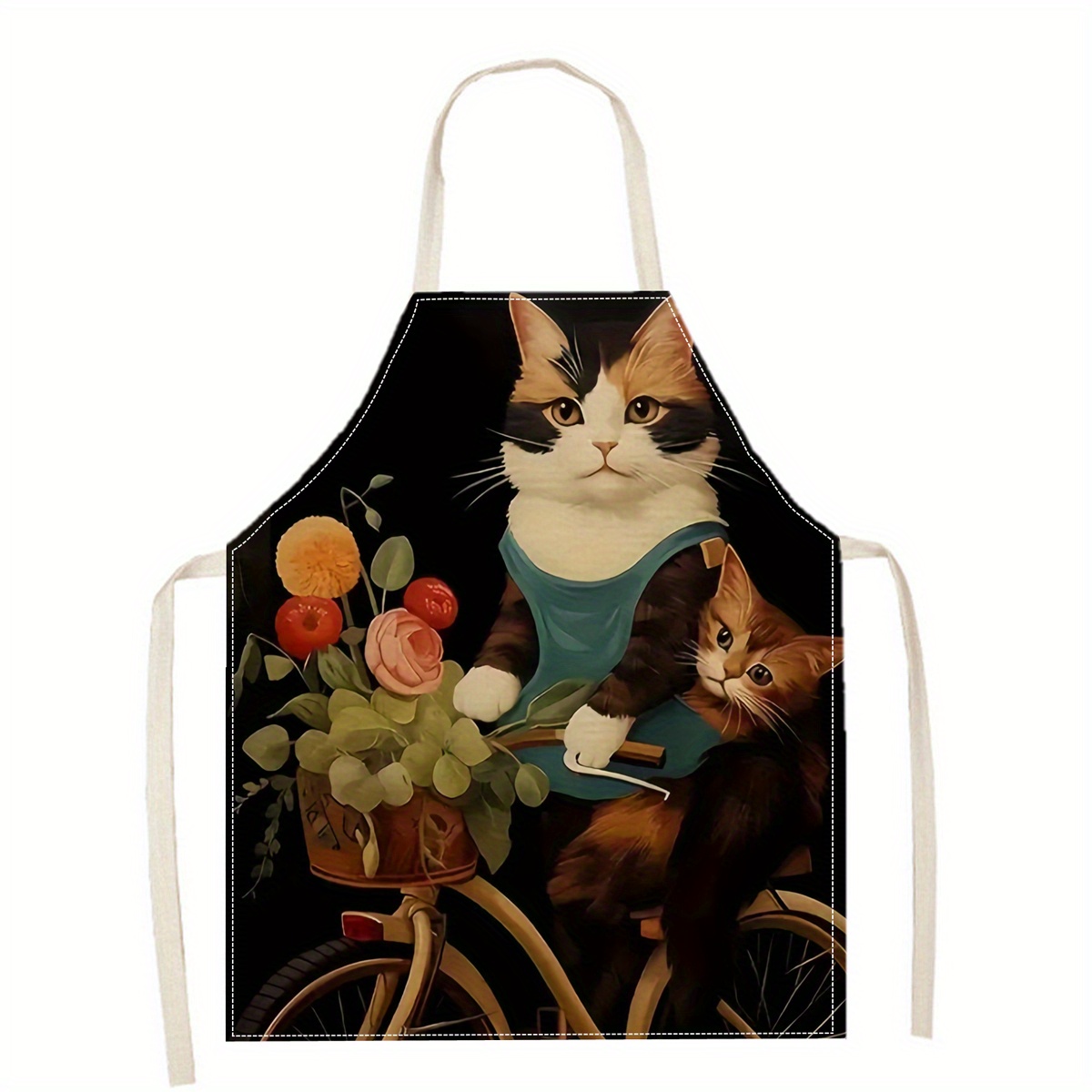 Linen Apron Funny Cat Sunglass - Home Cooking For Cats recensie en prijs